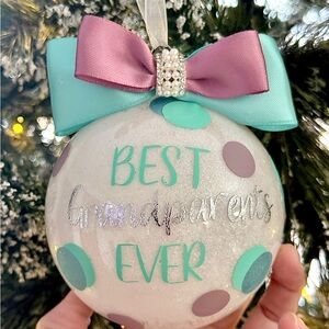 Christmas Ornament, Best Grandparents Ever, Holiday Gift, Grandma, Grandpa Prese
